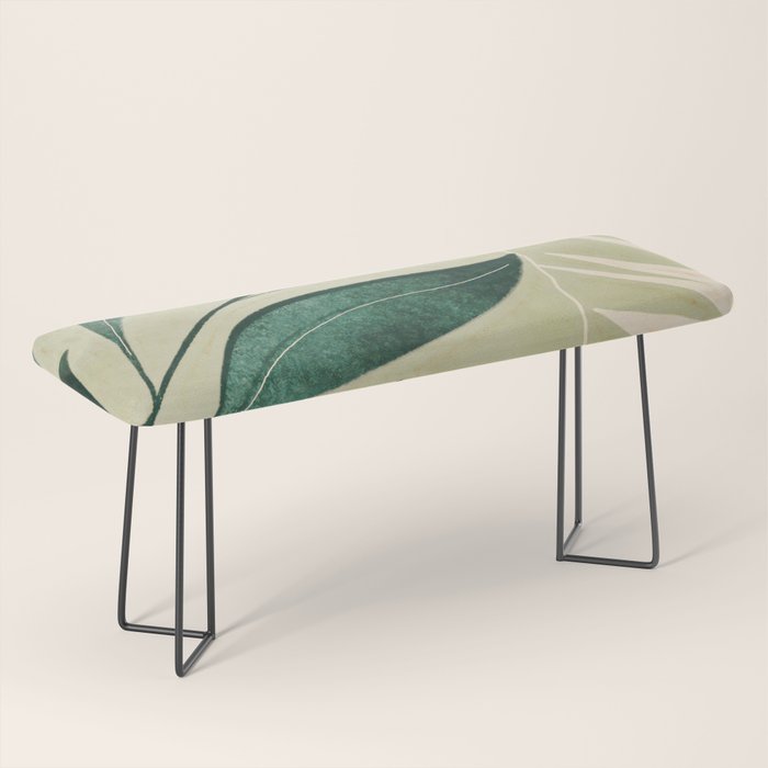 Abstract Art Tropical Leaves 14 Bench Gallery Image 1