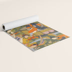 (Book of omens) Angels bow before Adam and Eve in Paradise Islamic Antique Art  Yoga Mat Gallery Image 2