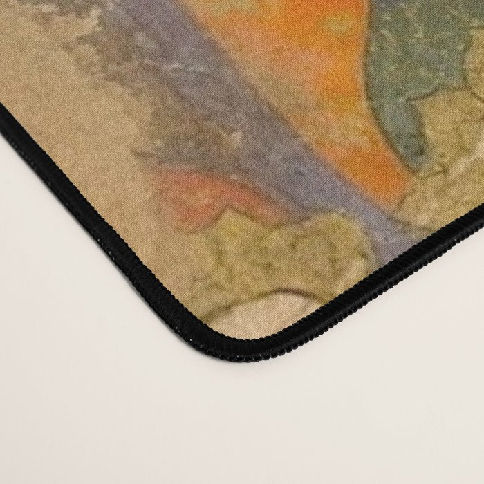 (Book of omens) Angels bow before Adam and Eve in Paradise Islamic Antique Art  Desk Mat Gallery Image 4