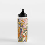 (Book of omens) Angels bow before Adam and Eve in Paradise Islamic Antique Art  Water Bottle Gallery Image 3