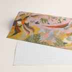 (Book of omens) Angels bow before Adam and Eve in Paradise Islamic Antique Art  Wrapping Paper Gallery Image 2