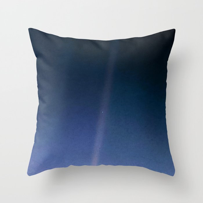Pale Blue Dot â Voyager 1 (2020 revision) Throw Pillow Gallery Image 6