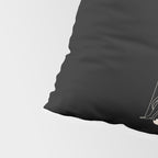 Talking to the Moon - Black and White Pillow Sham Gallery Image 4