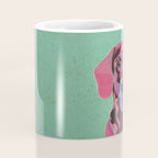 Abstract Dachshund in Pink and Purple Coffee Mug Gallery Image 4