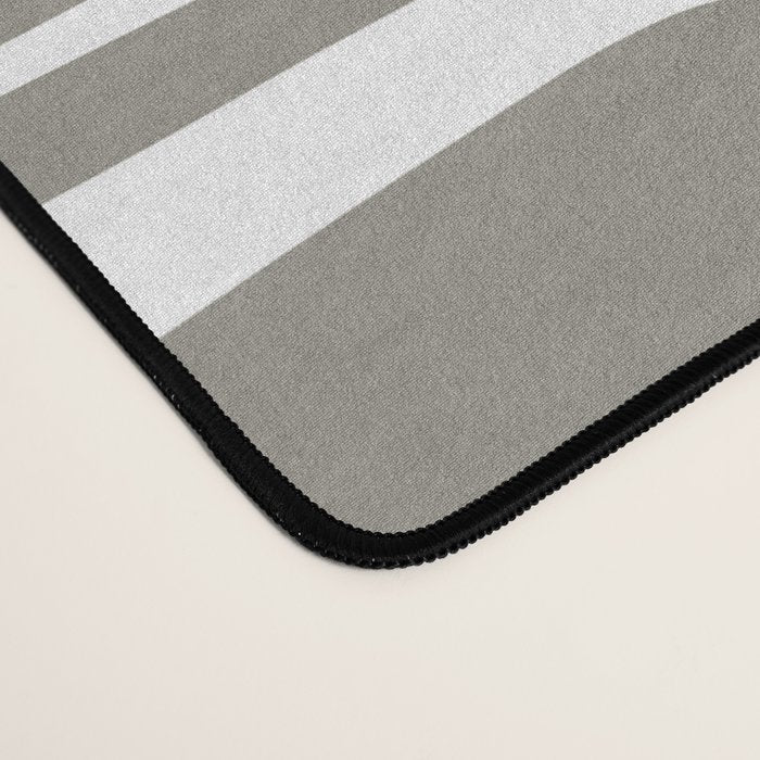 Mid Century Modern Piquet Geometric Multi Gray and White Pattern Desk Mat Gallery Image 4