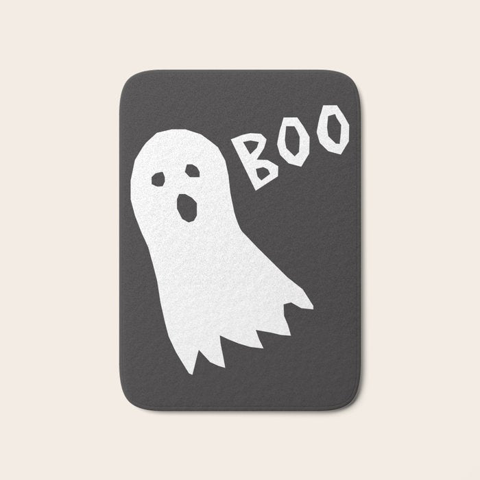 Boo halloween ghost Bath Mat Gallery Image 1