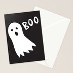 Boo halloween ghost Stationery Card Gallery Image 2
