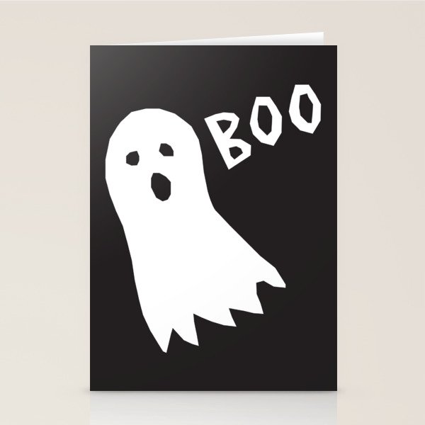 Boo halloween ghost Stationery Card Gallery Image 2
