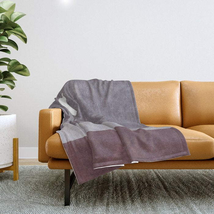 LANDSHAPES / Beach - Night Throw Blanket Gallery Image 1