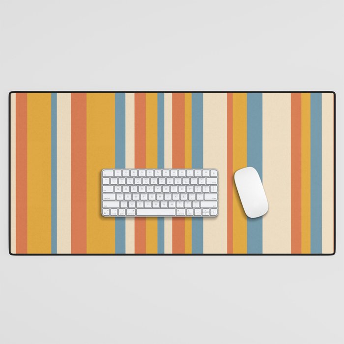 Classic Stripes XX - Retro Summer Desk Mat Gallery Image 1