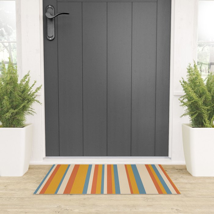 Classic Stripes XX - Retro Summer Welcome Mat Gallery Image 3