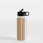 Classic Stripes XX - Retro Summer Water Bottle Gallery Image 1