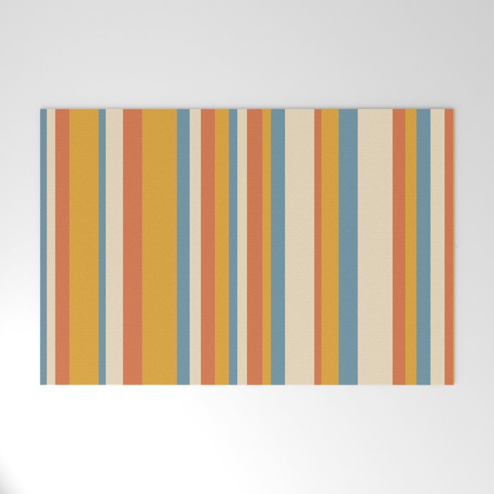 Classic Stripes XX - Retro Summer Welcome Mat Gallery Image 1