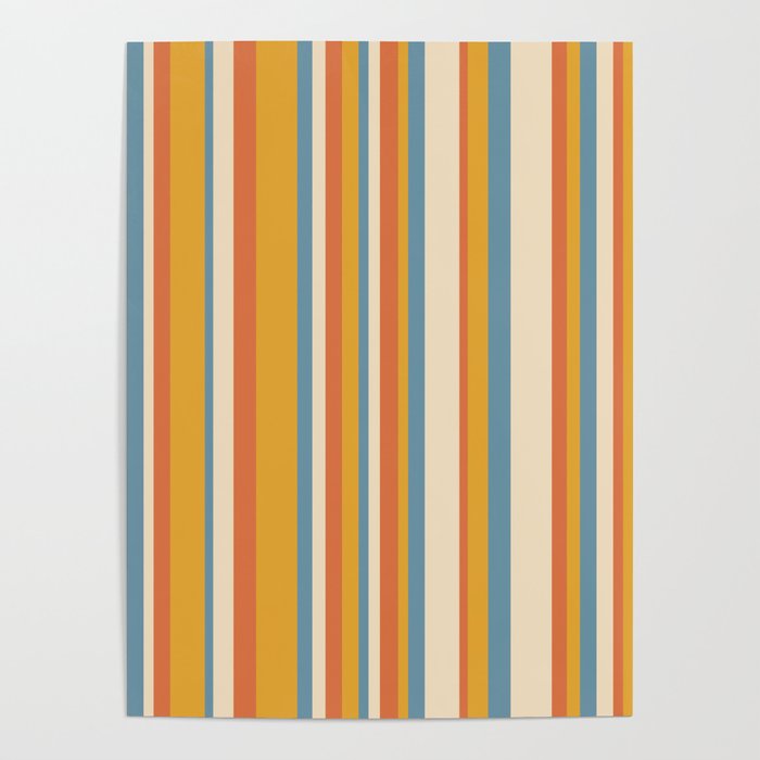 Classic Stripes XX - Retro Summer Poster Gallery Image 4