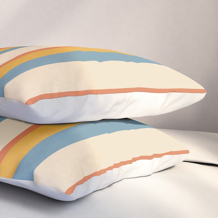 Classic Stripes XX - Retro Summer Pillow Sham Gallery Image 3
