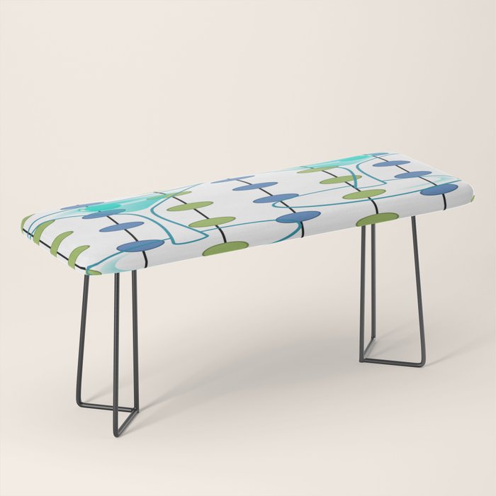 Mid-Century Modern Atomic Art Cocktails 1.0 Bench Gallery Image 1