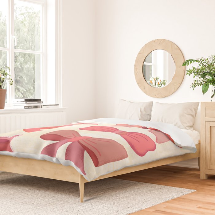 Vintage Pink Bows Duvet Cover Gallery Image 2