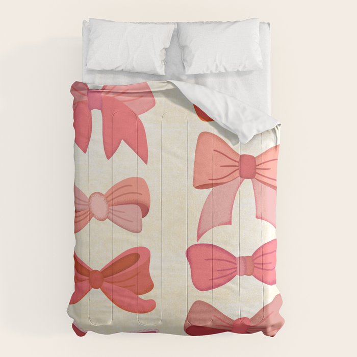 Vintage Pink Bows Comforter Gallery Image 6