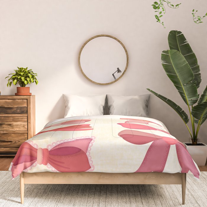 Vintage Pink Bows Comforter Gallery Image 3