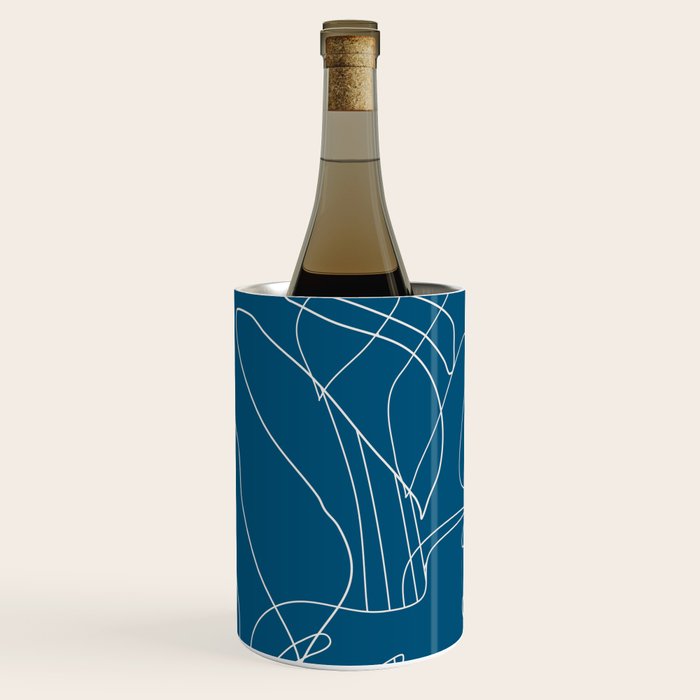 Monstera No2 Blue Wine Chiller Gallery Image 1