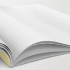 Retro Liquid Swirl Abstract Square in Soft Pale Pastel Yellow Notebook Gallery Image 2