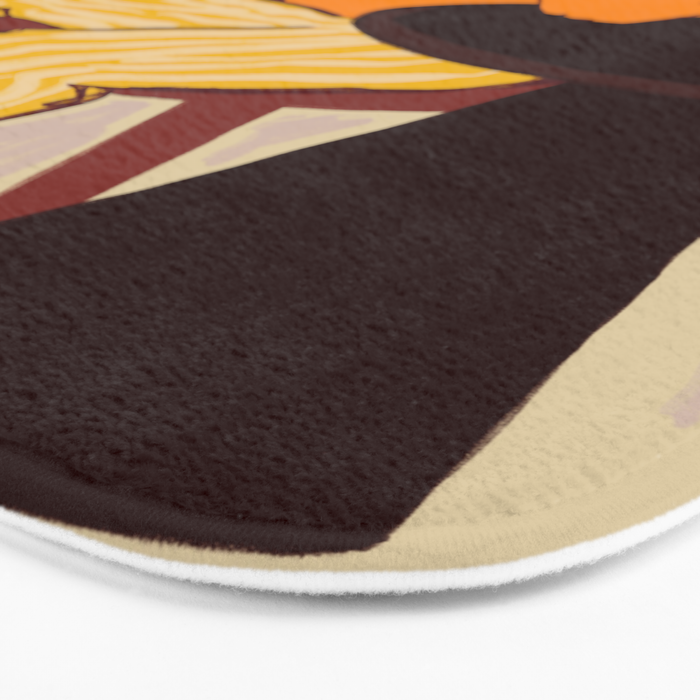 GIRL WITH ORANGES Bath Mat Gallery Image 3
