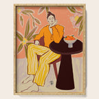 GIRL WITH ORANGES Serving Tray Gallery Image 1