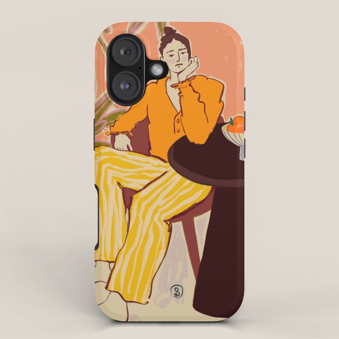 GIRL WITH ORANGES iPhone Case Gallery Image 1