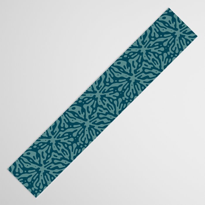 Organic Matter in Dark Teal Table Runner Gallery Image 3