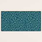 Organic Matter in Dark Teal Desk Mat Gallery Image 3
