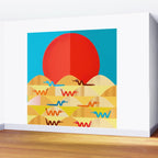Colorful Snakes On A Desert Wall Mural Gallery Image 2