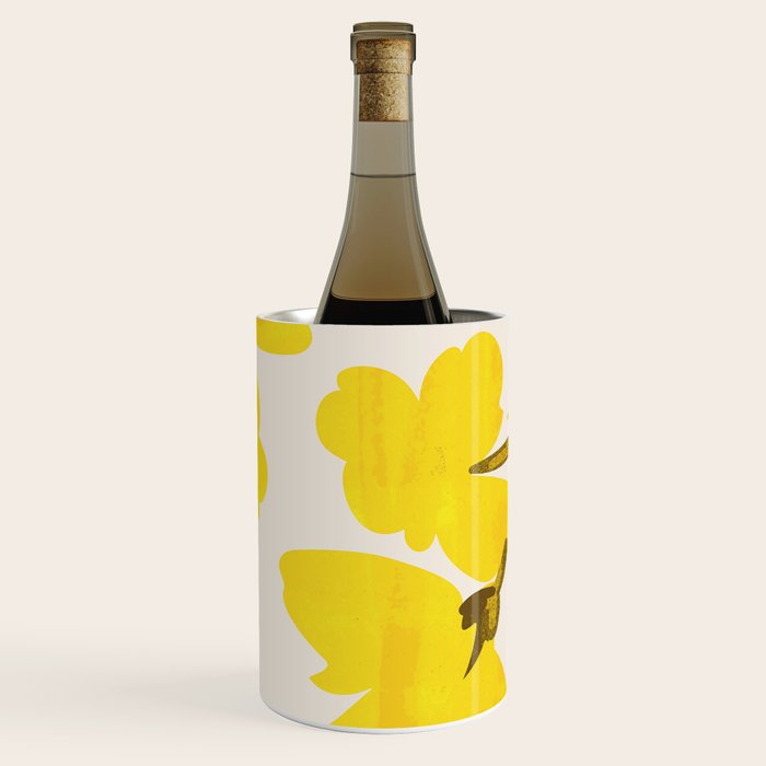 Soft Yellow Flowers Wine Chiller Gallery Image 3