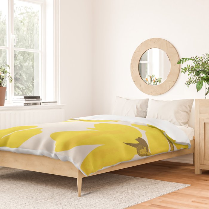 Soft Yellow Flowers Duvet Cover Gallery Image 2