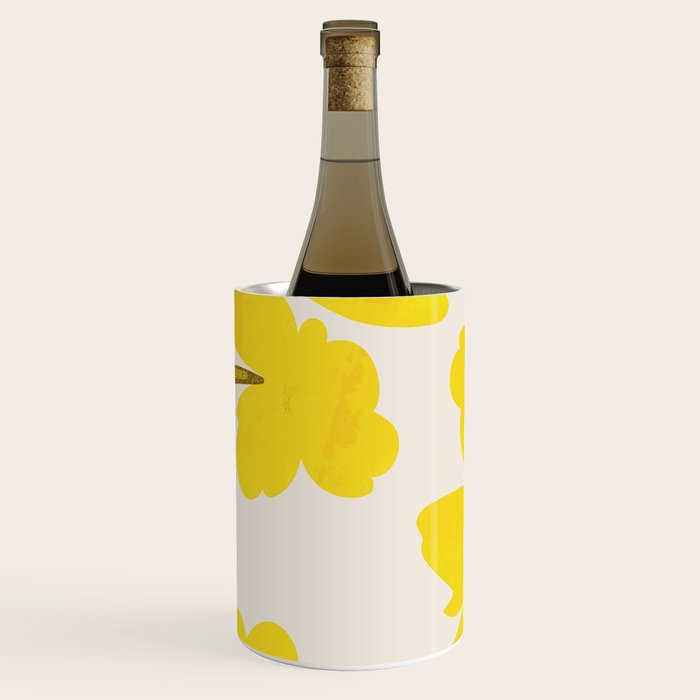 Soft Yellow Flowers Wine Chiller Gallery Image 1