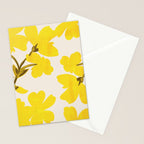Soft Yellow Flowers Stationery Card Gallery Image 2
