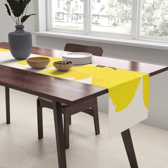 Soft Yellow Flowers Table Runner Gallery Image 2