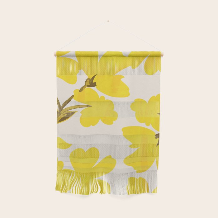 Soft Yellow Flowers Wall Hanging Gallery Image 1