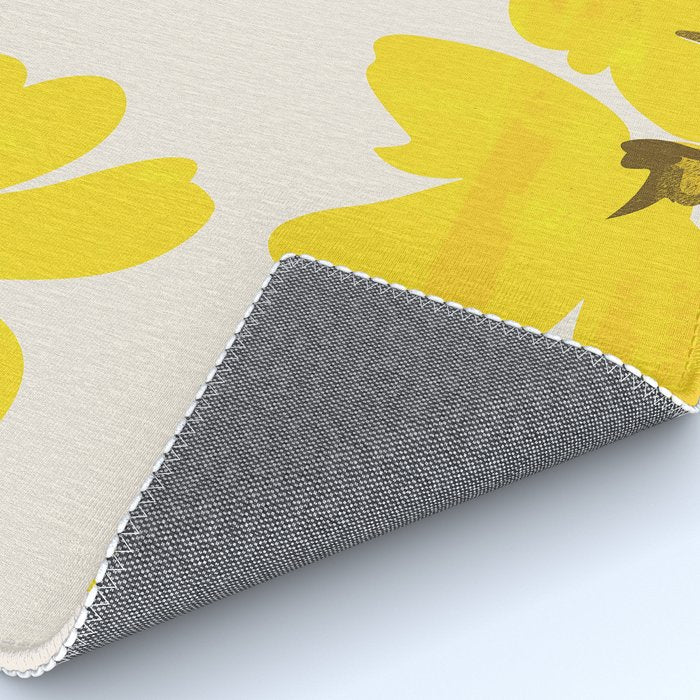 Soft Yellow Flowers Rug Gallery Image 4