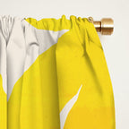 Soft Yellow Flowers Window Curtain Gallery Image 2