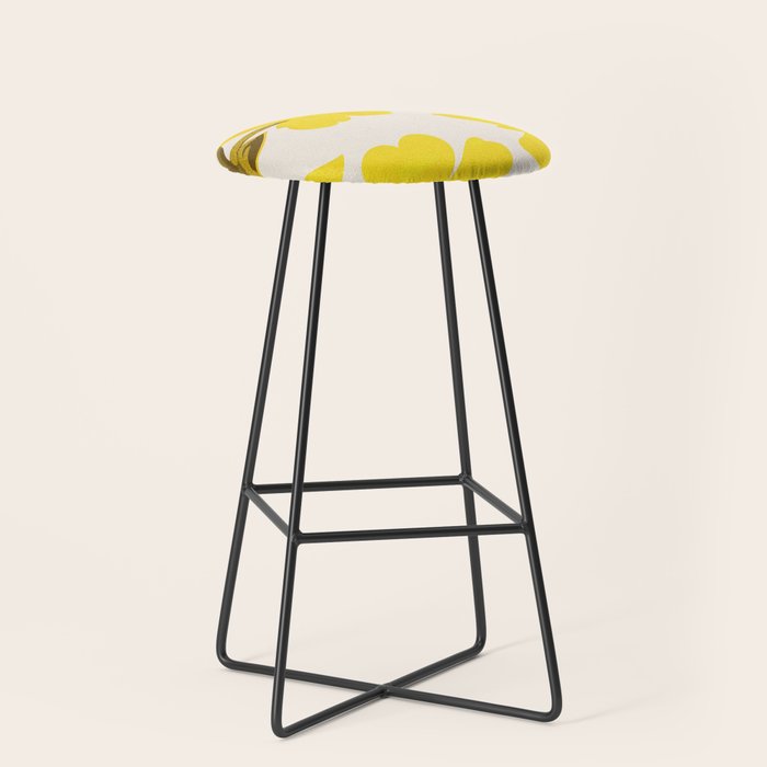 Soft Yellow Flowers Stool Gallery Image 1