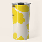Soft Yellow Flowers Travel Mug Gallery Image 1