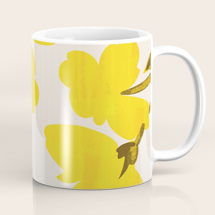 Soft Yellow Flowers Coffee Mug Gallery Image 1