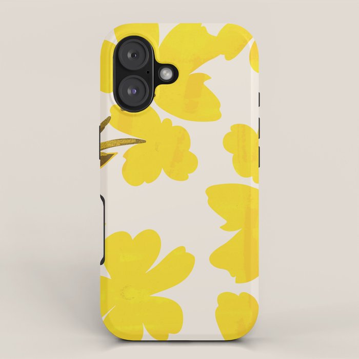 Soft Yellow Flowers iPhone Case Gallery Image 1