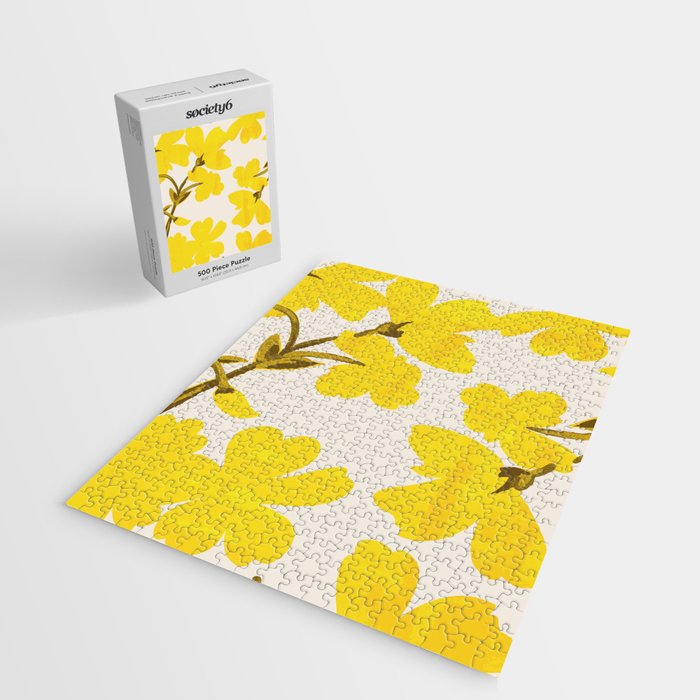 Soft Yellow Flowers Jigsaw Puzzle Gallery Image 2