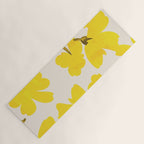 Soft Yellow Flowers Yoga Mat Gallery Image 1