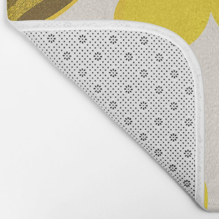 Soft Yellow Flowers Bath Mat Gallery Image 2