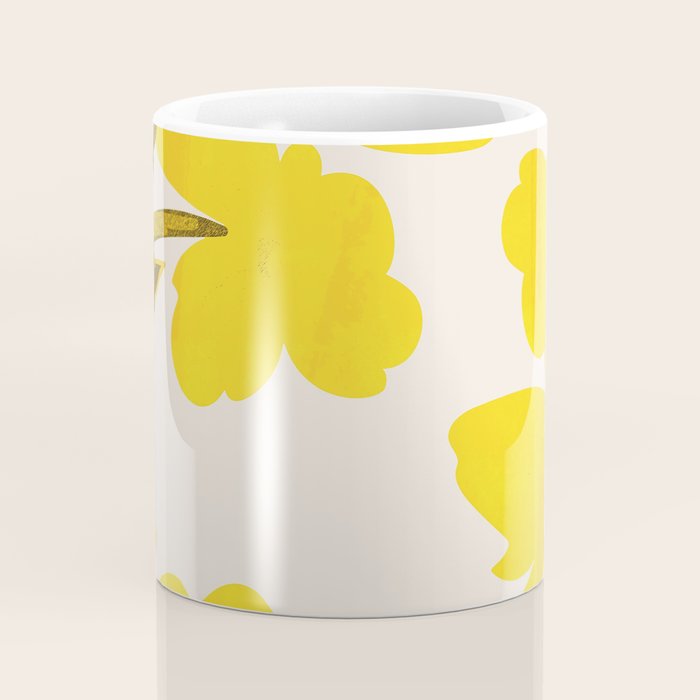 Soft Yellow Flowers Coffee Mug Gallery Image 4