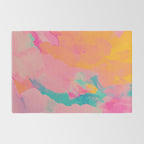 full color abstract sunset Rug Gallery Image 2