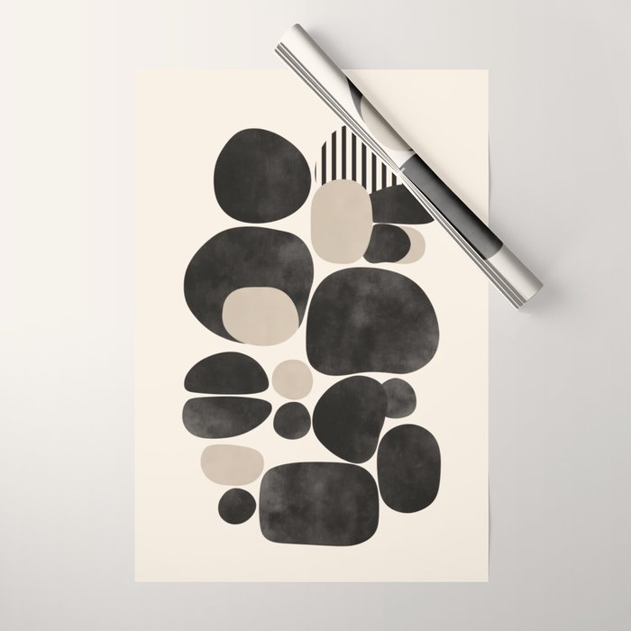 Pebble Form Wrapping Paper Gallery Image 1