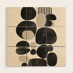 Pebble Form Wood Wall Art Gallery Image 1